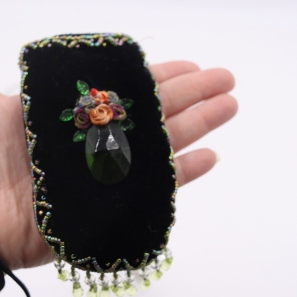 Cute Velour Tiny Mini Super Small Pouch Purse Bag… - image 1